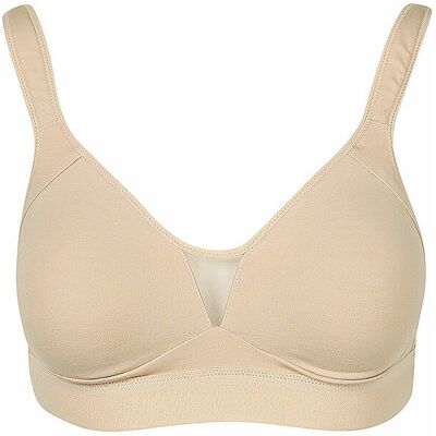 NINA VON C Wellness BH ohne Bügel COTTON SHAPE caramel beige 90B W NINA VON C Wellness BH ohne Bügel COTTON SHAPE caramel beige 90B W