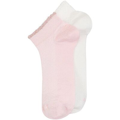 OOLEY Socken 2er Pkg. ELEGANT S. Rose/White rosa 35-38 W OOLEY Socken 2er Pkg. ELEGANT S. Rose/White rosa 35-38 W