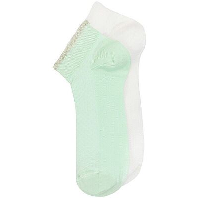 OOLEY Socken 2er Pkg. ELEGANT S. Lime/White hellgrün 35-38 W OOLEY Socken 2er Pkg. ELEGANT S. Lime/White hellgrün 35-38 W