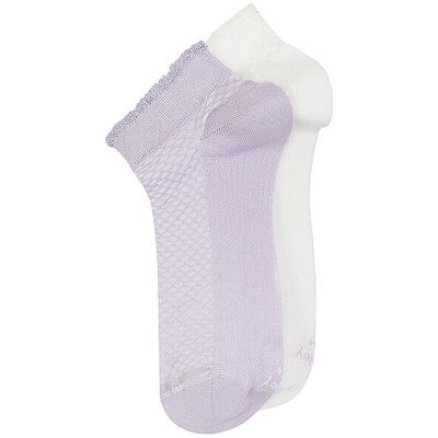 OOLEY Socken 2er Pkg. ELEGANT S. Lilac/White lila 39-43 W OOLEY Socken 2er Pkg. ELEGANT S. Lilac/White lila 39-43 W