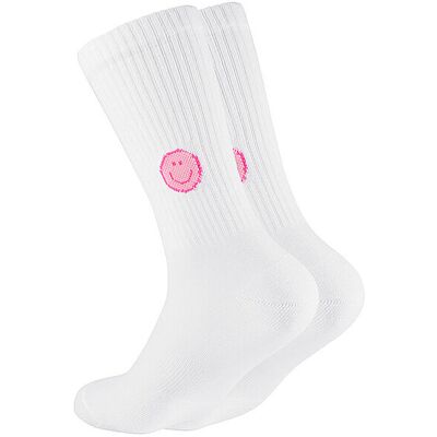 OOLEY Socken ICON pink smile weiss 35-38 W OOLEY Socken ICON pink smile weiss 35-38 W