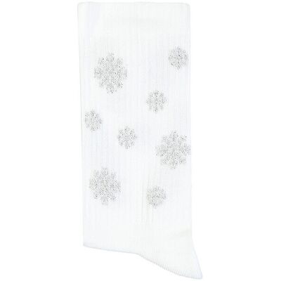 OOLEY Socken Socken ICON XMAS snowflake weiss 35-38 W OOLEY Socken Socken ICON XMAS snowflake weiss 35-38 W