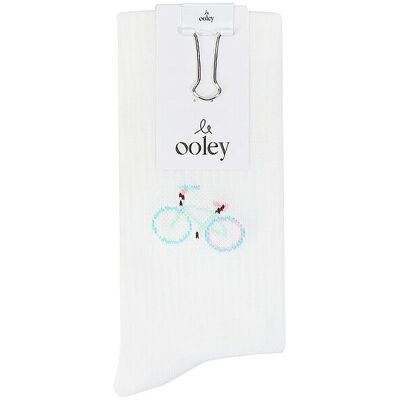 OOLEY Socken ICON Bike weiss weiss 35-38 W OOLEY Socken ICON Bike weiss weiss 35-38 W