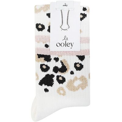 OOLEY Socken LEO Allover Rose weiss weiss 35-38 W OOLEY Socken LEO Allover Rose weiss weiss 35-38 W