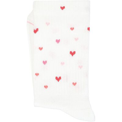 OOLEY Socken LOVE IS EVERYWHERE weiss 35-38 W OOLEY Socken LOVE IS EVERYWHERE weiss 35-38 W