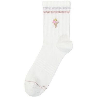 OOLEY Socken - Tennissocken PARIS Ice Cream weiss 35-38 W OOLEY Socken - Tennissocken PARIS Ice Cream weiss 35-38 W