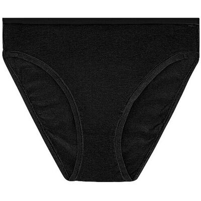 ORGANIC BASICS Slip CORE RIB HIGH-LEG BRIEFS black schwarz M W ORGANIC BASICS Slip CORE RIB HIGH-LEG BRIEFS black schwarz M W