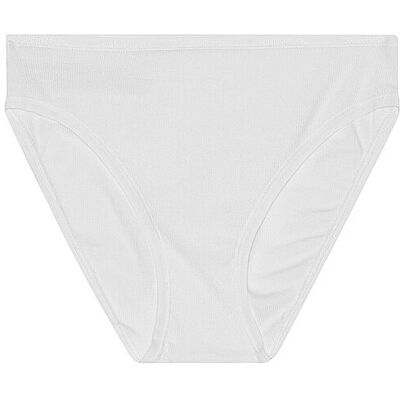 ORGANIC BASICS Slip CORE RIB HIGH-LEG BRIEFS white weiss M W ORGANIC BASICS Slip CORE RIB HIGH-LEG BRIEFS white weiss M W