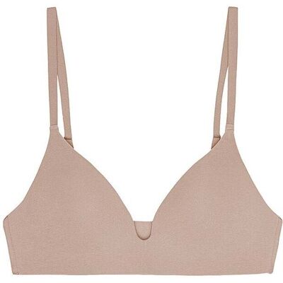 ORGANIC BASICS BH ohne Bügel WIRELESS PLUNGE BRA hazelnut beige 38D W ORGANIC BASICS BH ohne Bügel WIRELESS PLUNGE BRA hazelnut beige 38D W