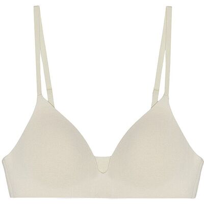 ORGANIC BASICS BH ohne Bügel WIRELESS PLUNGE BRA soft vanilla creme 34C W ORGANIC BASICS BH ohne Bügel WIRELESS PLUNGE BRA soft vanilla creme 34C W