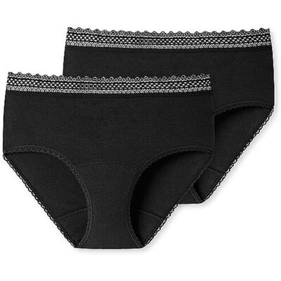 SCHIESSER Periodenpanties 2er Pkg. schwarz schwarz 46-48 W SCHIESSER Periodenpanties 2er Pkg. schwarz schwarz 46-48 W