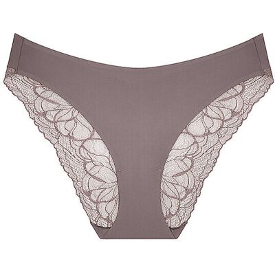 TRIUMPH Slip BODY MAKE-UP ILLUSION LACE pigeon grey grau 46 W TRIUMPH Slip BODY MAKE-UP ILLUSION LACE pigeon grey grau 46 W