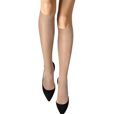 WOLFORD Kniestrümpfe Satin Touch 20 den Cosmetic beige S W WOLFORD Kniestrümpfe Satin Touch 20 den Cosmetic beige S W