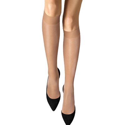 WOLFORD Kniestrümpfe Satin Touch 20 den Gobi beige M W WOLFORD Kniestrümpfe Satin Touch 20 den Gobi beige M W