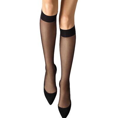 WOLFORD Kniestrümpfe Satin Touch 20 den Black schwarz S W WOLFORD Kniestrümpfe Satin Touch 20 den Black schwarz S W