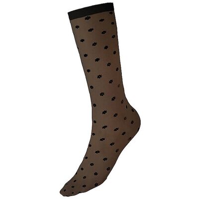 WOLFORD Feinstrumpfsocken DAISY SOCKS black/black schwarz W WOLFORD Feinstrumpfsocken DAISY SOCKS black/black schwarz W