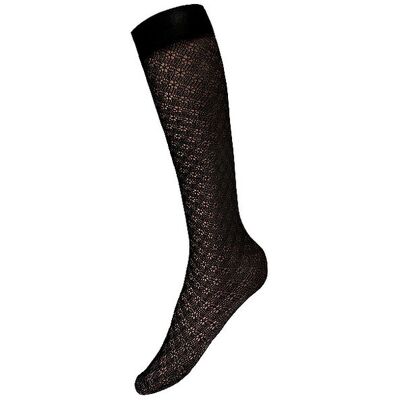 WOLFORD Kniestrümpfe BLOSSOM black schwarz S W WOLFORD Kniestrümpfe BLOSSOM black schwarz S W