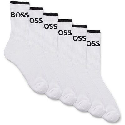 Boss Socken 6er Pkg. white weiss M Boss Socken 6er Pkg. white weiss M