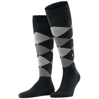 BURLINGTON Herren Kniestrümpfe EDINBURGH 40-46 black schwarz M BURLINGTON Herren Kniestrümpfe EDINBURGH 40-46 black schwarz M