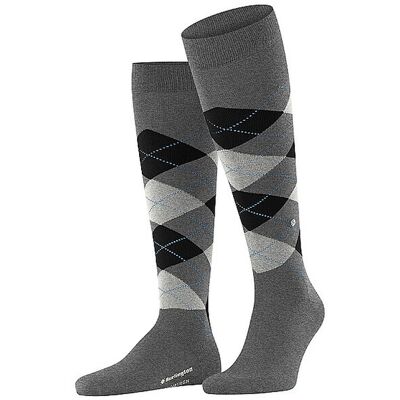 BURLINGTON Herren Kniestrümpfe EDINBURGH 40-46 asphalt mel grau M BURLINGTON Herren Kniestrümpfe EDINBURGH 40-46 asphalt mel grau M