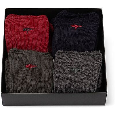 FYNCH-HATTON Geschenkset Socken 4-er Pkg. navy blau 39-42 M FYNCH-HATTON Geschenkset Socken 4-er Pkg. navy blau 39-42 M