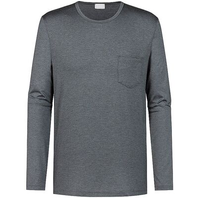 MEY Pyjama Langarmshirt JEFFERSON quartz melange grau L M MEY Pyjama Langarmshirt JEFFERSON quartz melange grau L M