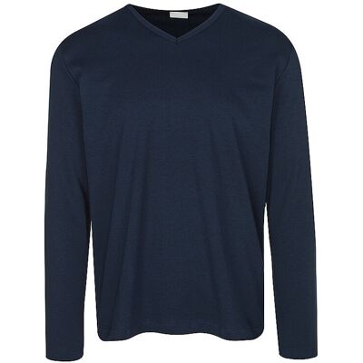 MEY Pyjama Langarmshirt neptune blau L M MEY Pyjama Langarmshirt neptune blau L M