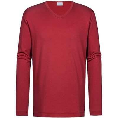 MEY Pyjama Langarmshirt true red rot XL M MEY Pyjama Langarmshirt true red rot XL M