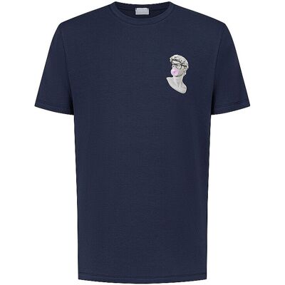 MEY Pyjamashirt MARBLE MUSE yacht blue blau M M MEY Pyjamashirt MARBLE MUSE yacht blue blau M M