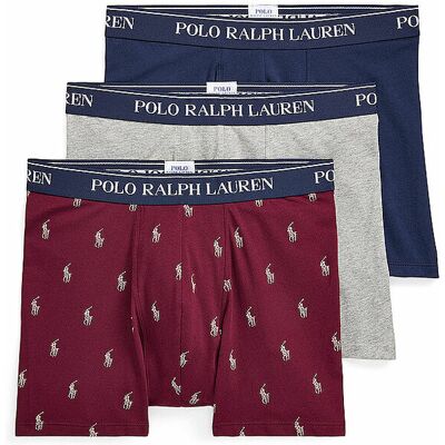 POLO RALPH LAUREN Pants 3er Pkg. bunt dunkelrot S M POLO RALPH LAUREN Pants 3er Pkg. bunt dunkelrot S M