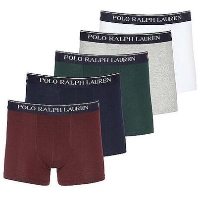 POLO RALPH LAUREN Pants 5er Pkg. navy / grey / green / wine / white dunkelblau S M POLO RALPH LAUREN Pants 5er Pkg. navy / grey / green / wine / white dunkelblau S M