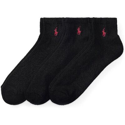 POLO RALPH LAUREN Sneaker Socken 3er Pkg black schwarz M POLO RALPH LAUREN Sneaker Socken 3er Pkg black schwarz M
