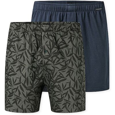 SCHIESSER Boxershorts 2er Pkg. sortiert 12 blau S M SCHIESSER Boxershorts 2er Pkg. sortiert 12 blau S M