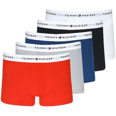 Tommy Hilfiger Pants 5er Pkg blue rot S M Tommy Hilfiger Pants 5er Pkg blue rot S M