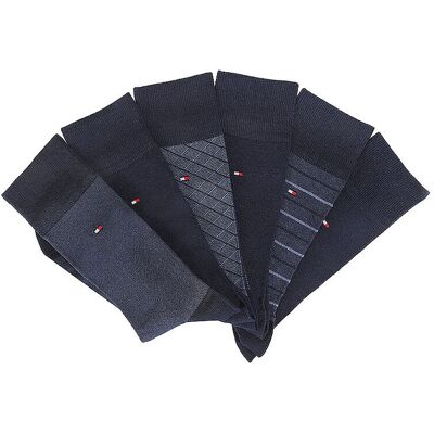 Tommy Hilfiger Geschenkeset 6er Pkg. Socken Navy blau 39-42 M Tommy Hilfiger Geschenkeset 6er Pkg. Socken Navy blau 39-42 M