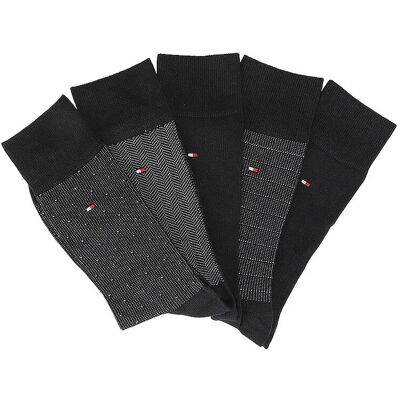 Tommy Hilfiger Geschenkeset 5er Pkg. Socken Black schwarz 43-46 M Tommy Hilfiger Geschenkeset 5er Pkg. Socken Black schwarz 43-46 M