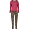 Skiny Pyjama Set Dunkelrot 42