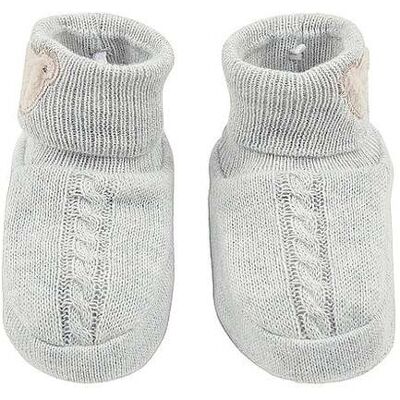 STEIFF Baby Strickschuhe hellgrau B STEIFF Baby Strickschuhe hellgrau B