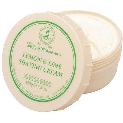 Taylor OF OLD BOND STREET Shaving Cream Bowl Lemon&Lime 150g M Taylor OF OLD BOND STREET Shaving Cream Bowl Lemon&Lime 150g M