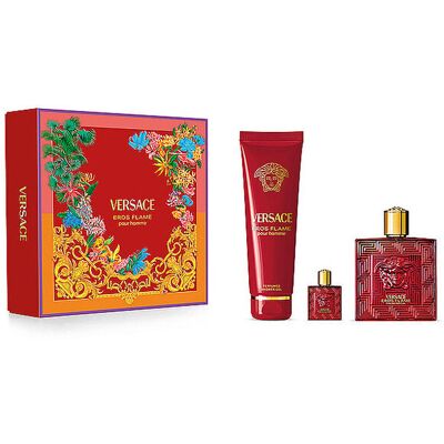 VERSACE Geschenkset - Eros Flame Pour Homme Set 150ml / 100ml / 5ml M VERSACE Geschenkset - Eros Flame Pour Homme Set 150ml / 100ml / 5ml M