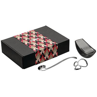 Alessi Pasta Set 3tlg Edelstahl/Kunstsoff silber B Alessi Pasta Set 3tlg Edelstahl/Kunstsoff silber B