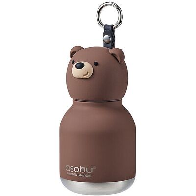 ASOBU Kinder Mini-Isolierflasche BEAR 0,2l Braun braun B ASOBU Kinder Mini-Isolierflasche BEAR 0,2l Braun braun B