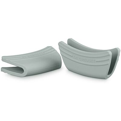 LE CREUSET Silikon Griffschutz 2-er Set Garnet hellgrau B LE CREUSET Silikon Griffschutz 2-er Set Garnet hellgrau B