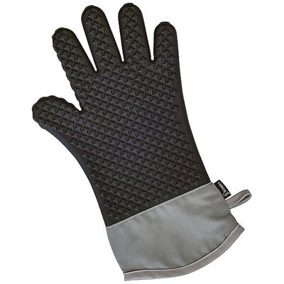 LURCH Backhandschuh Silikon / Textil schwarz B LURCH Backhandschuh Silikon / Textil schwarz B