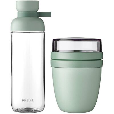 MEPAL Lunchpot Set 2tlg. mit Trinkflasche ELLIPSE Nordiic Sage hellgrün B MEPAL Lunchpot Set 2tlg. mit Trinkflasche ELLIPSE Nordiic Sage hellgrün B