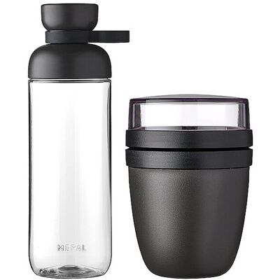 MEPAL Lunchpot Set 2tlg. mit Trinkflasche ELLIPSE schwarz B MEPAL Lunchpot Set 2tlg. mit Trinkflasche ELLIPSE schwarz B