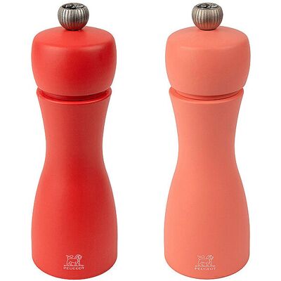 PEUGEOT Slaz/Pfeffermühle 2tlg. TAHITI Feuer rot B PEUGEOT Slaz/Pfeffermühle 2tlg. TAHITI Feuer rot B