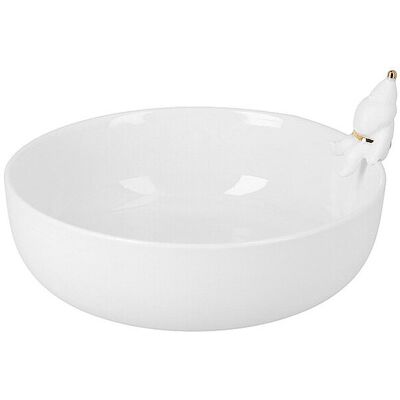 RAEDER Weihnachtsschale Santas 14cm Tagträumer weiss B RAEDER Weihnachtsschale Santas 14cm Tagträumer weiss B