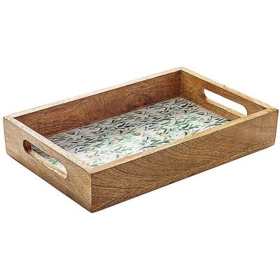 ZASSENHAUS Tablett 30x20cm OLIVE MANGO Gelb/Gruen bunt B ZASSENHAUS Tablett 30x20cm OLIVE MANGO Gelb/Gruen bunt B
