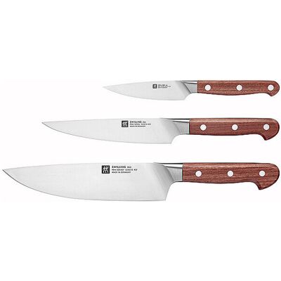 ZWILLING Messerset 3-tlg. PRO WOOD Kotibe braun B ZWILLING Messerset 3-tlg. PRO WOOD Kotibe braun B